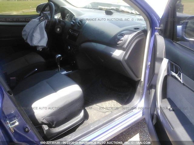 KL1TD66E69B319371 - 2009 CHEVROLET AVEO LS/LT 蓝色 照片 5