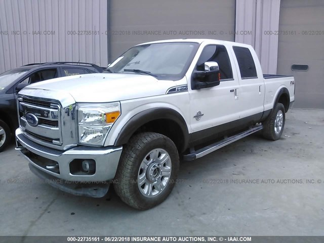 1FT7W2BT3GED36478 - 2016 FORD F250 SUPER DUTY WHITE photo 2