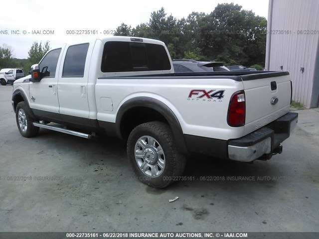 1FT7W2BT3GED36478 - 2016 FORD F250 SUPER DUTY WHITE photo 3