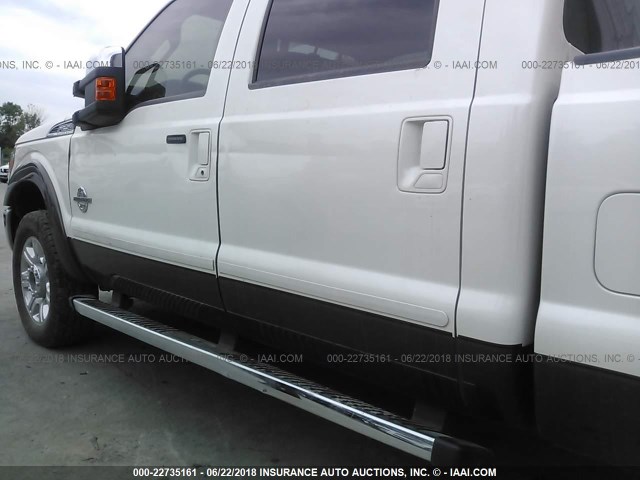 1FT7W2BT3GED36478 - 2016 FORD F250 SUPER DUTY WHITE photo 6