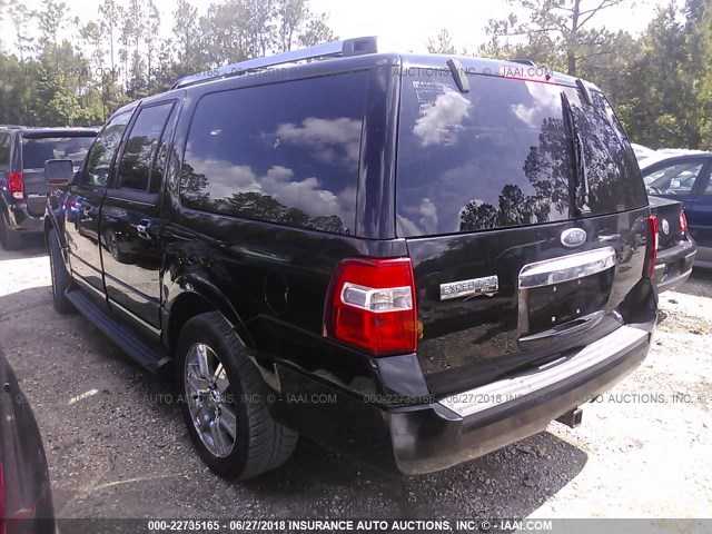 1FMFK20517LA38384 - 2007 FORD EXPEDITION EL LIMITED BLACK photo 3