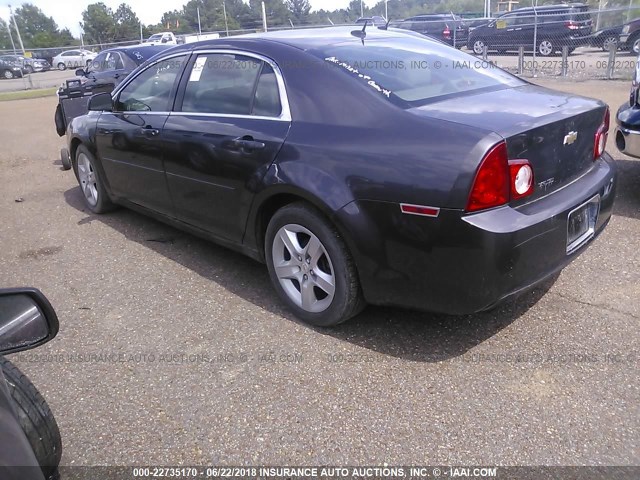 1G1ZB5E13BF199957 - 2011 CHEVROLET MALIBU LS 灰色 照片 3