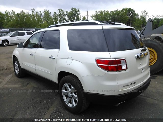 5GZEV23758J184285 - 2008 SATURN OUTLOOK XR თეთრი ფოტო 3