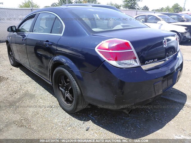 1G8ZS57B69F124798 - 2009 SATURN AURA XE BLUE photo 3