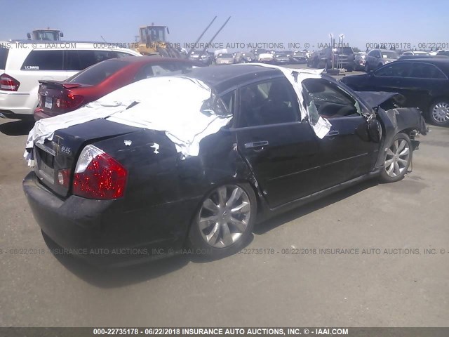 JNKBY01E06M204910 - 2006 INFINITI M45 SPORT BLACK photo 4