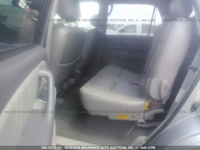 5TDZT38A52S066556 - 2002 TOYOTA SEQUOIA LIMITED SILVER photo 8