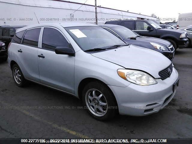 2T1KR32EX4C209007 - 2004 TOYOTA COROLLA MATRIX XR SILVER photo 1