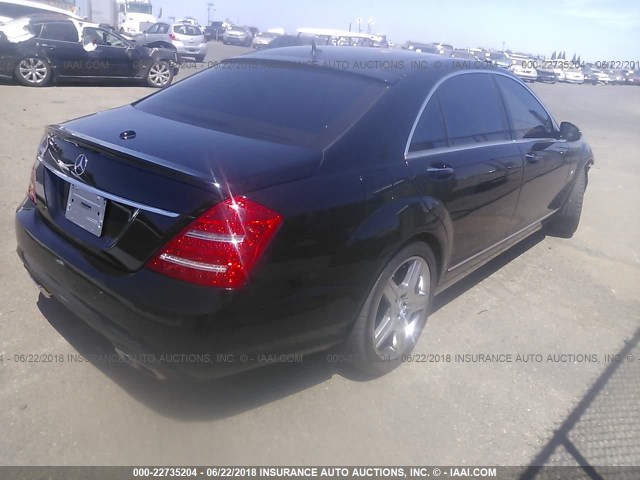 WDDNG76X67A077464 - 2007 MERCEDES-BENZ S 600 BLACK photo 4