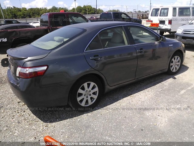 JTNBB46K373008469 - 2007 TOYOTA CAMRY NEW GENERAT HYBRID GRAY photo 4