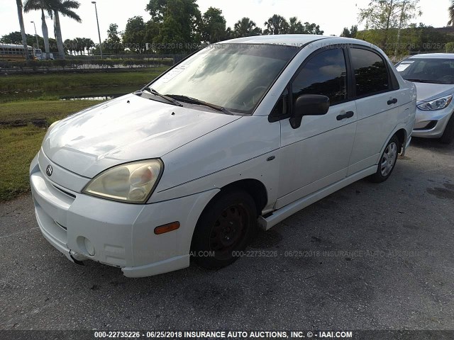 JS2RA41S335160379 - 2003 SUZUKI AERIO S/GS WHITE photo 2