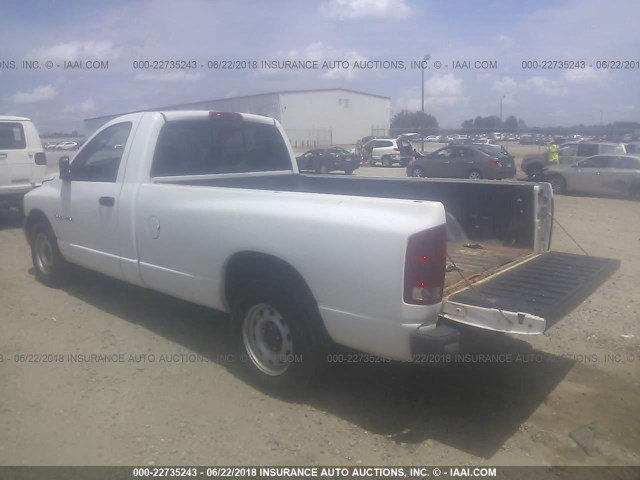 1D7HA16K73J653878 - 2003 DODGE RAM 1500 ST WHITE photo 3