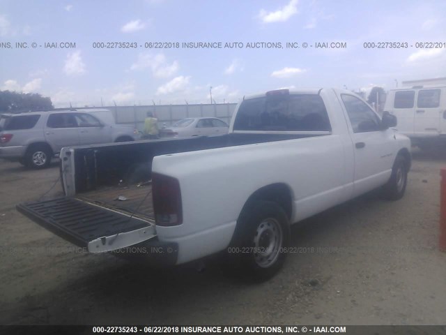 1D7HA16K73J653878 - 2003 DODGE RAM 1500 ST WHITE photo 4