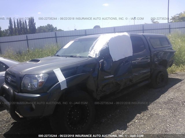 3TMMU52N69M008254 - 2009 TOYOTA TACOMA DOUBLE CAB LONG BED GRAY photo 2