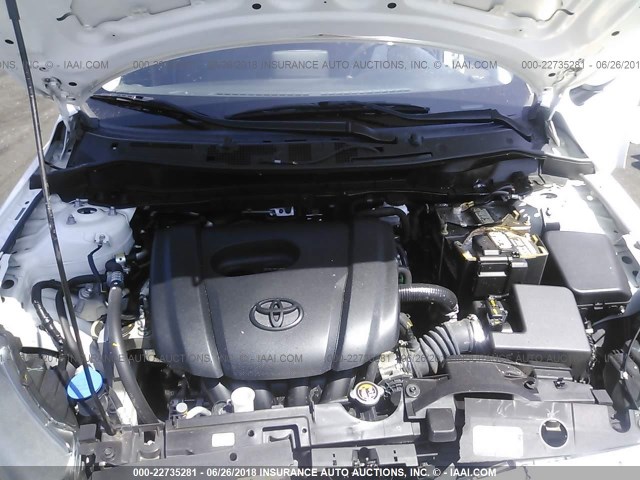 3MYDLBZV5GY146687 - 2016 TOYOTA SCION IA WHITE photo 10