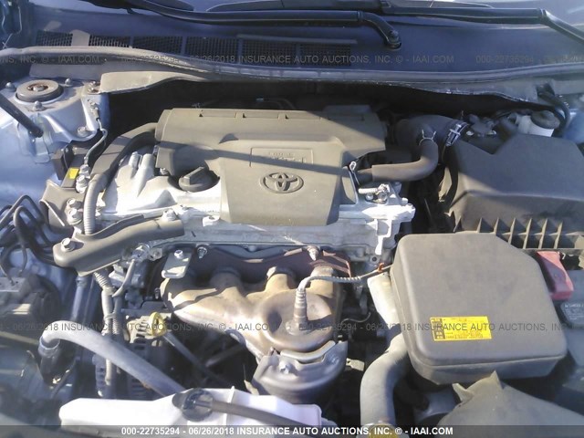 4T4BF1FK4CR254038 - 2012 TOYOTA CAMRY SE/LE/XLE 浅蓝色 照片 10