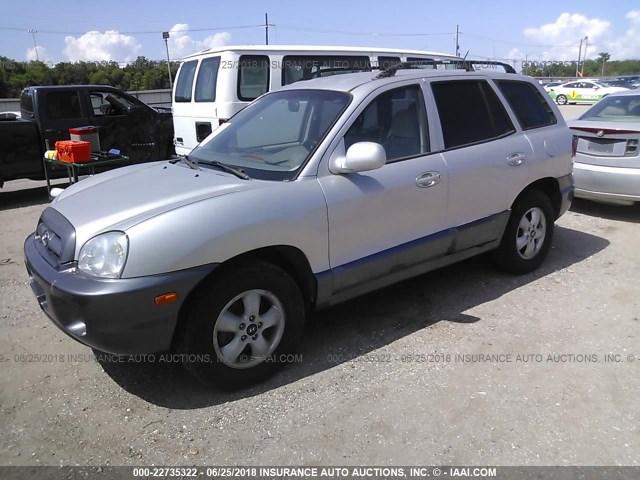 KM8SC73D65U870791 - 2005 HYUNDAI SANTA FE GLS/LX GRAY photo 2