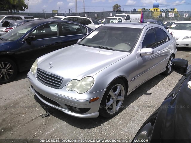 WDBRF52H06E020071 - 2006 MERCEDES-BENZ C GENERATION 2006 230 SILVER photo 2