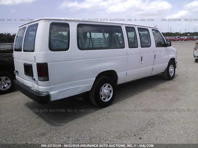 1FBSS3BL6ADA85064 - 2010 FORD ECONOLINE E350 SUPER DUTY WAGON WHITE photo 4