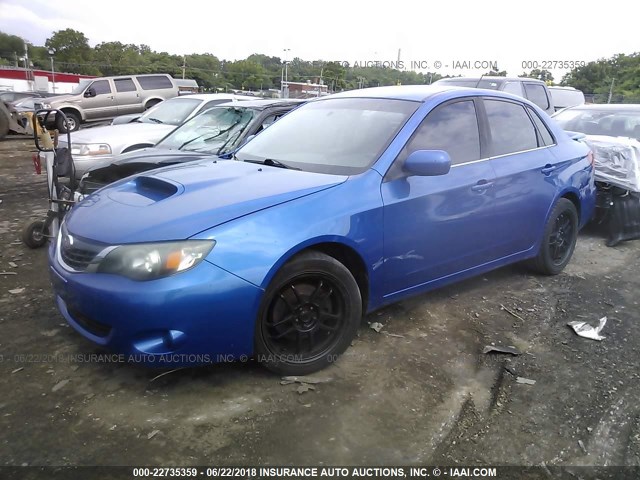 JF1GE74618G507893 - 2008 SUBARU IMPREZA WRX BLUE photo 2