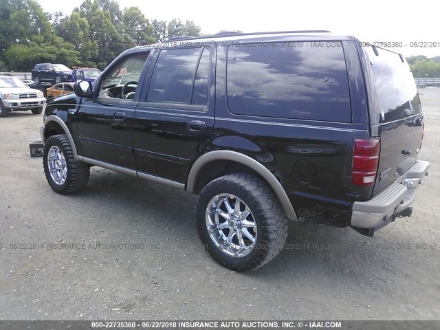 1FMFU18L92LA15161 - 2002 FORD EXPEDITION EDDIE BAUER BLACK photo 3