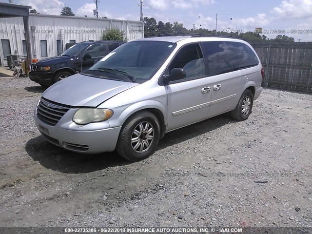 2C8GP54L55R242595 - 2005 CHRYSLER TOWN & COUNTRY TOURING SILVER photo 2