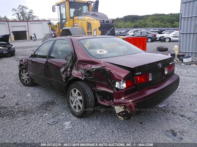 JT2BF22KXY0253705 - 2000 TOYOTA CAMRY CE/LE/XLE BURGUNDY photo 3