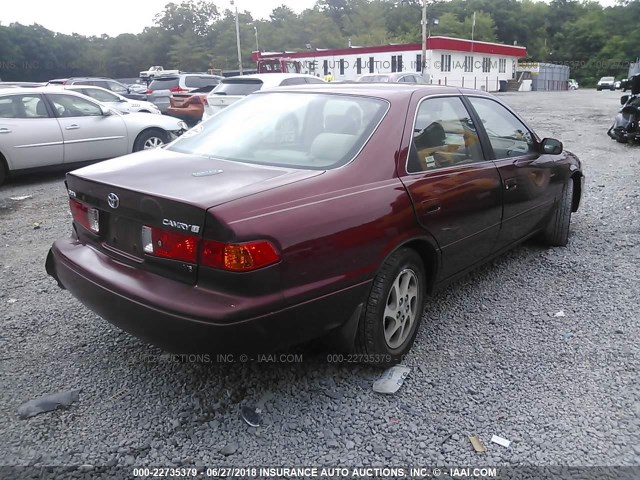 JT2BF22KXY0253705 - 2000 TOYOTA CAMRY CE/LE/XLE BURGUNDY photo 4