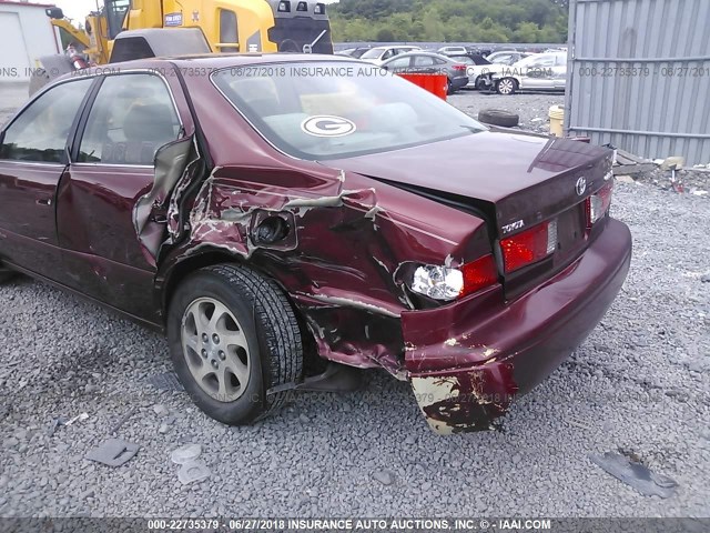 JT2BF22KXY0253705 - 2000 TOYOTA CAMRY CE/LE/XLE BURGUNDY photo 6