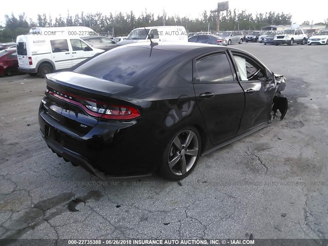 1C3CDFEB4ED921107 - 2014 DODGE DART GT BLACK photo 4