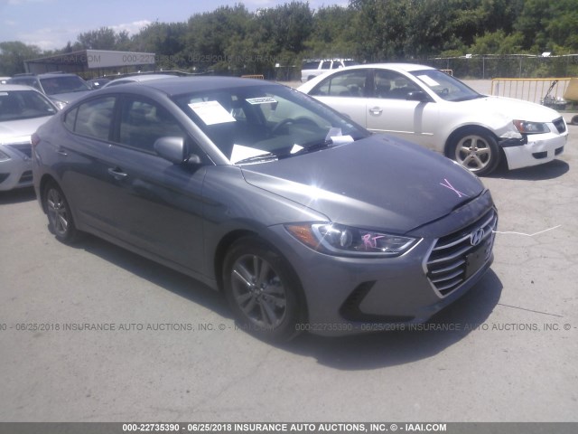 5NPD84LF1JH358357 - 2018 HYUNDAI ELANTRA SEL/VALUE/LIMITED GRAY photo 1