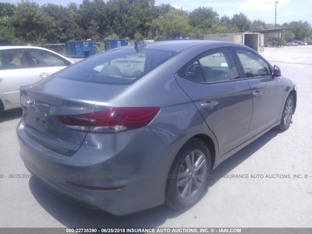 5NPD84LF1JH358357 - 2018 HYUNDAI ELANTRA SEL/VALUE/LIMITED GRAY photo 4