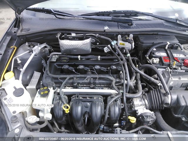 1FAHP35N39W222231 - 2009 FORD FOCUS SE GRAY photo 10