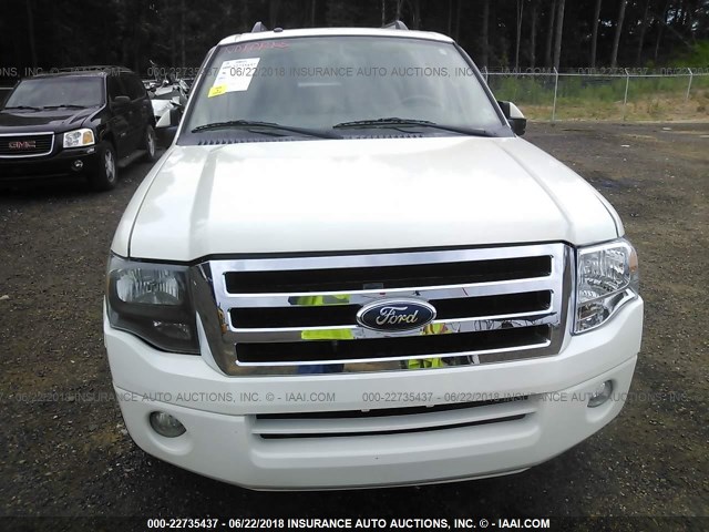 1FMFK19537LA93660 - 2007 FORD EXPEDITION EL LIMITED WHITE photo 6