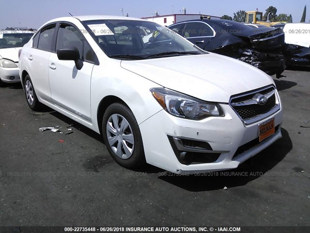 JF1GJAA66GH005970 - 2016 SUBARU IMPREZA WHITE photo 1