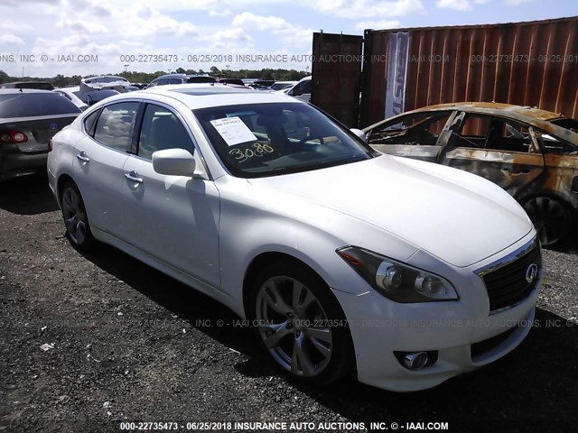 JN1AY1AP8BM520055 - 2011 INFINITI M56 WHITE photo 1