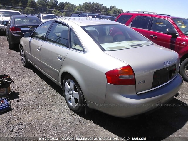 WAULD64B22N051065 - 2002 AUDI A6 2.7T QUATTRO TAN photo 3