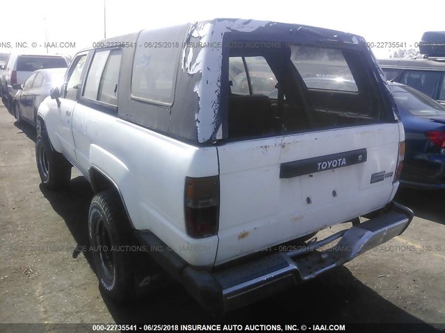 JT4RN62D3G0058738 - 1986 TOYOTA 4RUNNER RN60 WHITE photo 3