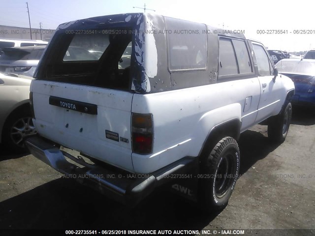 JT4RN62D3G0058738 - 1986 TOYOTA 4RUNNER RN60 WHITE photo 4