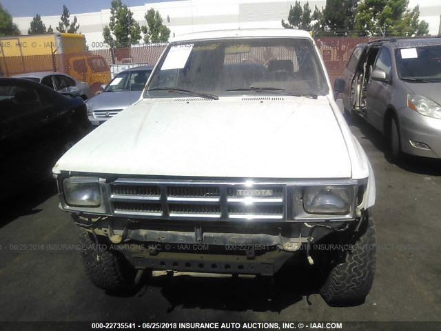 JT4RN62D3G0058738 - 1986 TOYOTA 4RUNNER RN60 WHITE photo 6