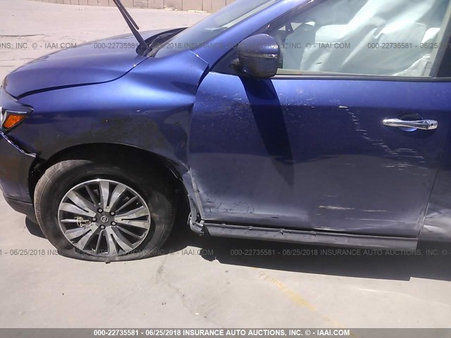 5N1DR2MN3HC610859 - 2017 NISSAN PATHFINDER S/SV/SL/PLATINUM 蓝色 照片 6