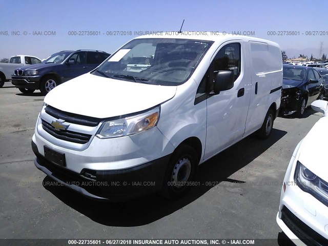 3N63M0YN3FK697518 - 2015 CHEVROLET CITY EXPRESS LS WHITE photo 2