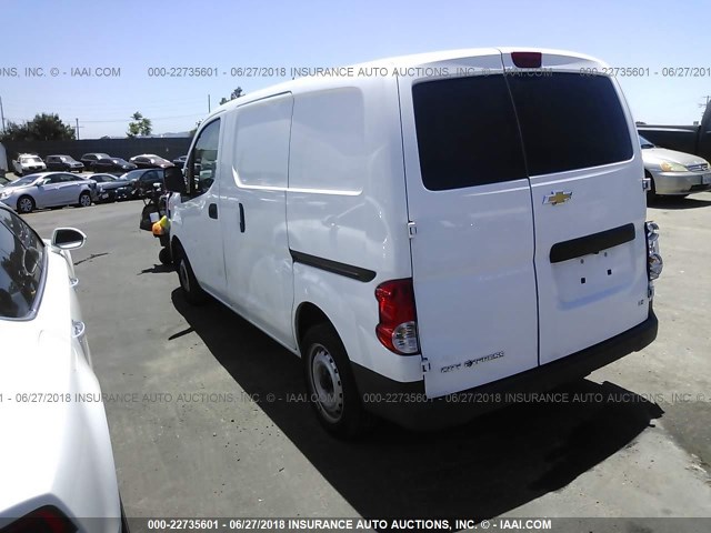 3N63M0YN3FK697518 - 2015 CHEVROLET CITY EXPRESS LS WHITE photo 3