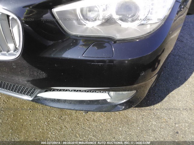 WBASN4C59AC209534 - 2010 BMW 550 GT BLACK photo 6