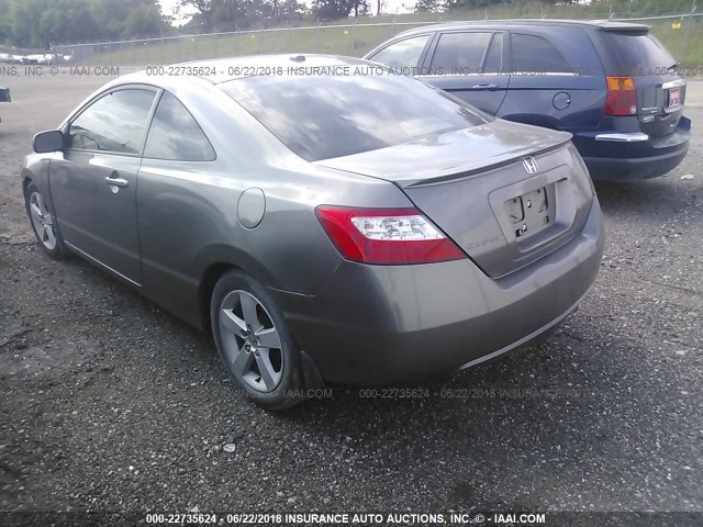 2HGFG12816H508630 - 2006 HONDA CIVIC EX ნაცრისფერი ფოტო 3