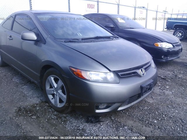 2HGFG12816H508630 - 2006 HONDA CIVIC EX ნაცრისფერი ფოტო 6