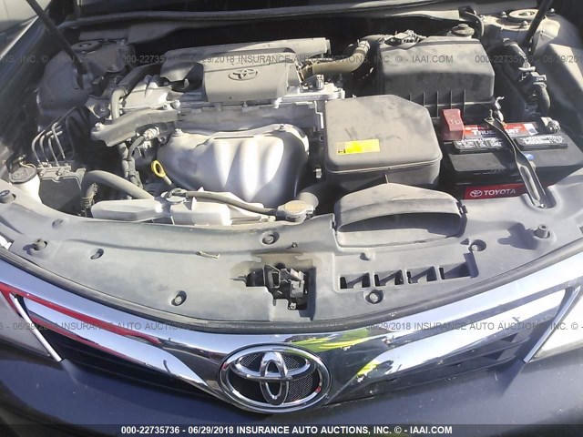 4T4BF1FK7DR311365 - 2013 TOYOTA CAMRY L/SE/LE/XLE ნაცრისფერი ფოტო 10