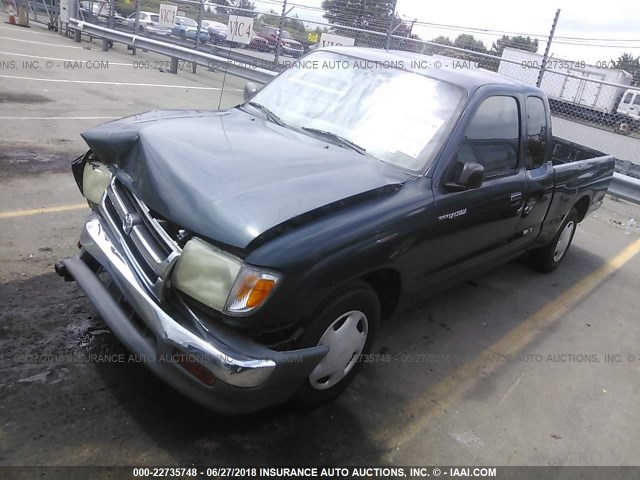 4TAVL52N3WZ039894 - 1998 TOYOTA TACOMA XTRACAB GRAY photo 2