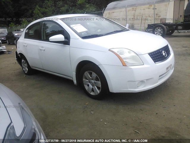 3N1AB61E68L664218 - 2008 NISSAN SENTRA 2.0/2.0S/2.0SL WHITE photo 1