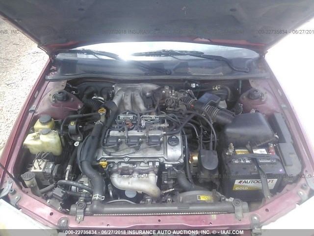 4T1BF22K9VU013388 - 1997 TOYOTA CAMRY CE/LE/XLE RED photo 10