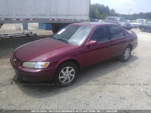 4T1BF22K9VU013388 - 1997 TOYOTA CAMRY CE/LE/XLE RED photo 2